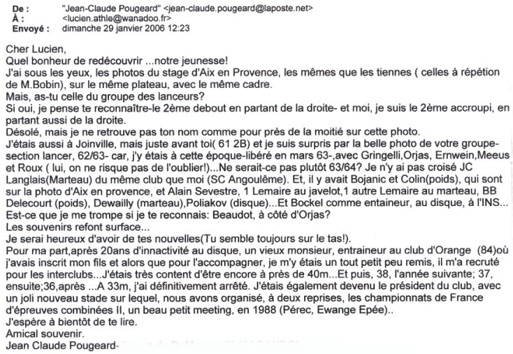 e-mail de JC Pougeard